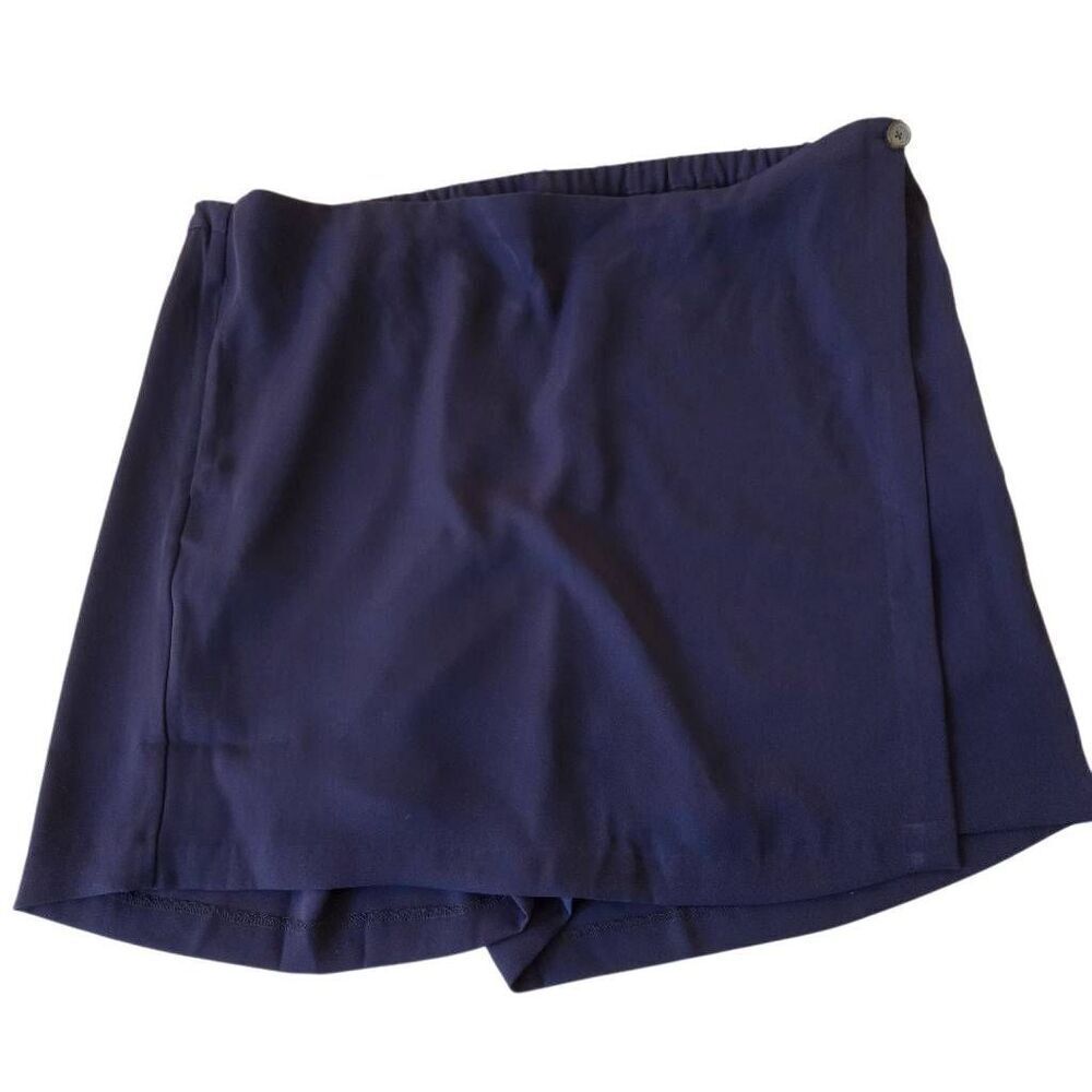 NWT J Jill Wearever Womens Navy Blue Wrap Skort Size 2X
